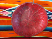 Mexican vintage folk art, a batea made from a laquered gourd and beautifully decorated, Chiapa de Corzo, Chiapas, c. 1950. Photo showing the painted inside of the batea or large bowl.