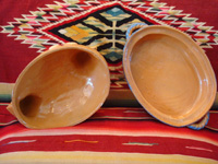 Mexican vintage pottery and ceramics, and Mexican vintage folk-art, a wonderful lidded pottery casserole in the shape of a nesting hen, Tonala or Tlaquepaque, Jalisco, c. 1930's. Photo showing the open lid and base (inside) of the Tlaquepaque pottery hen.