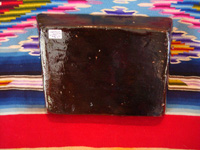 Mexican vintage pottery and ceramics, a fantasia rectangular baking dish with wonderful butterflies, Tonala or Tlaquepaque, Jalisco, c. 1930's.  Photo of the back side of the Tlaquepaque fantasia dish.