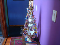 Mexican vintage pottery and ceramics, and Mexican vintage folk art, a wonderful tree of life attributed to the famous Heron Martinez, c. 1960's. Main photo of tree of life.
