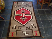Native American textile, Navajo Crystal rug/runner, c. 1910.