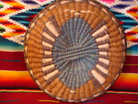 Photo of back of Hopi wicker plaque.