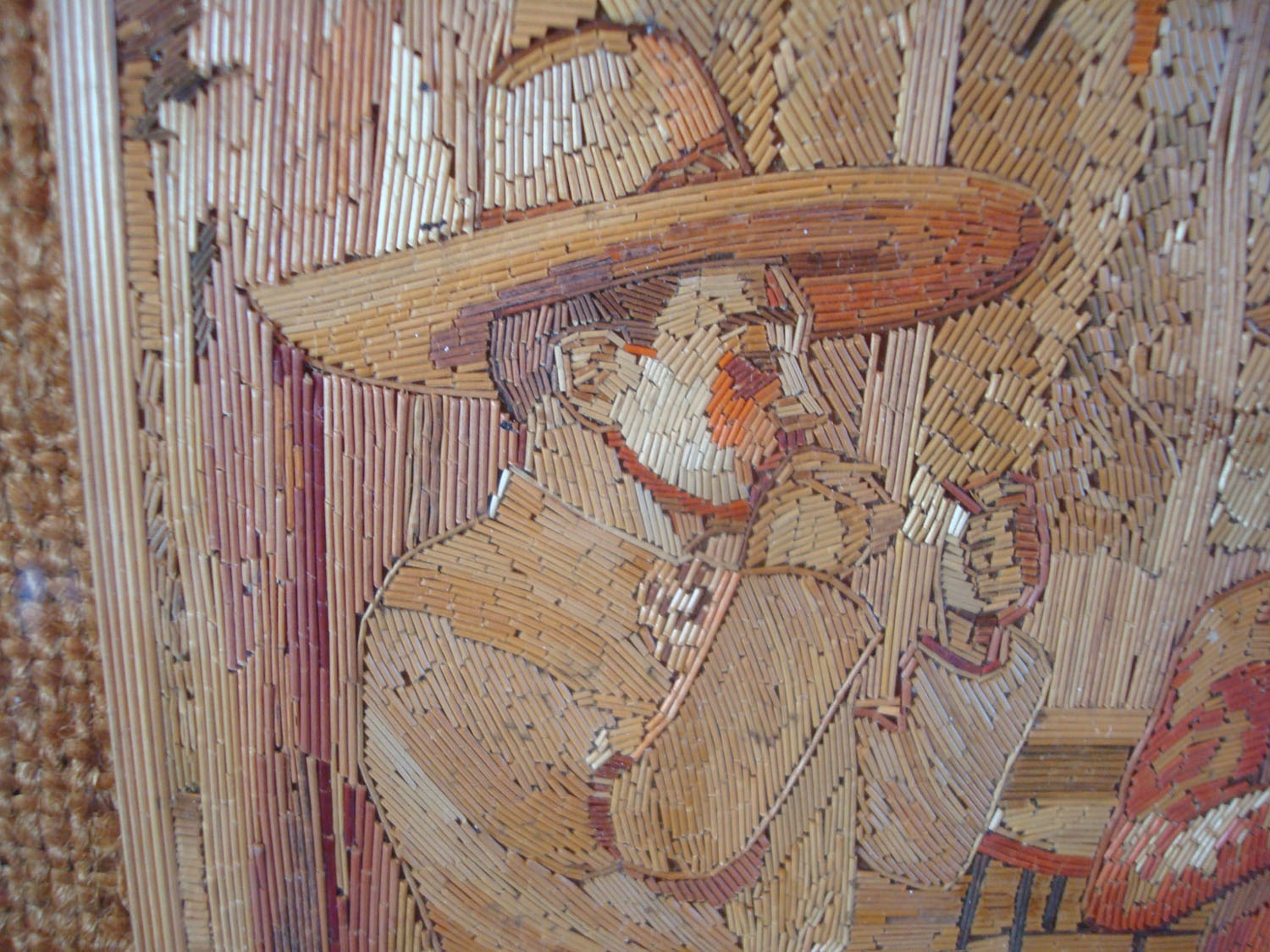 Mexican Vintage Straw Art (Popote Art or Popotillo) at Pocas Cosas
